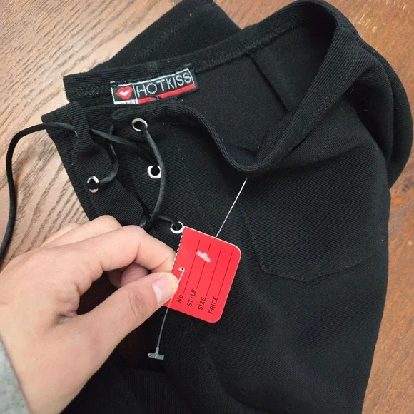 Y2k Goth Whimsigoth high side split black maxi skirt size Small - Picture 10 of 10